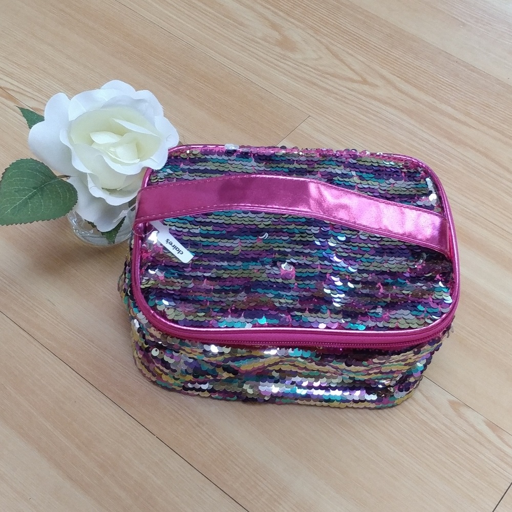 🆕 Sequin Makeup/Accessories Bag